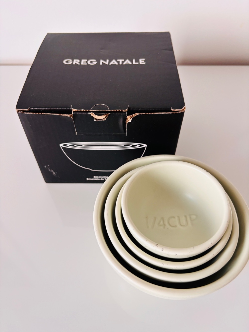 Greg Natale Speckled Green Nesting Measuring Cups - 4-Piece Set